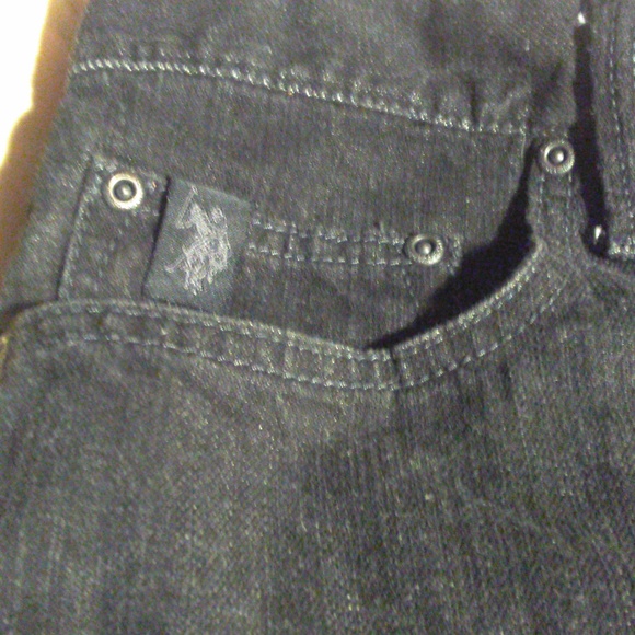 VINTAGE MENS US POLO ASSN. BLACK JEANS MINT SZ 32/32 - Picture 5 of 6